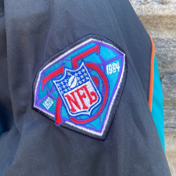 VINTAGE 1994 Miami Dolphins NFL Pro Player by Daniel Young Men's Jacket - Size L - Picture 3 of 15